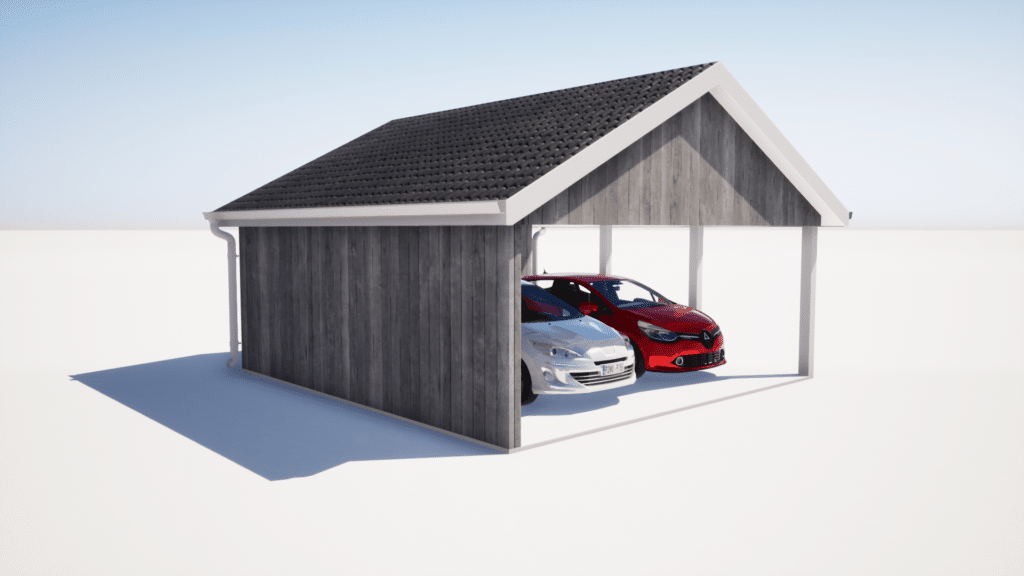 garage carport ritning 2024 | LT Ingenjörsbyrå