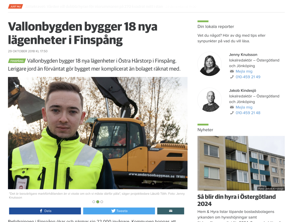 Hem och Hyra Projektledare Laszlo Toth